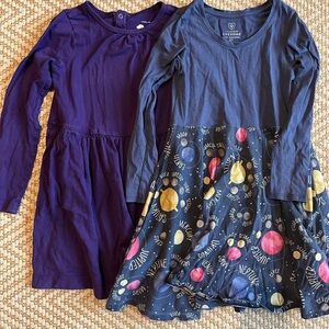 Girls long sleeve pocket dresses. Primary and Princess Awesome